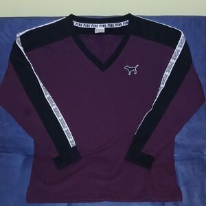 Victoria's Secret PINK Burgundy and Black Top